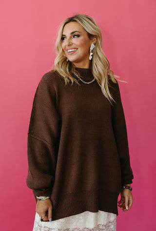 Bradie Sweater in Chocolate Brown RESTOCK