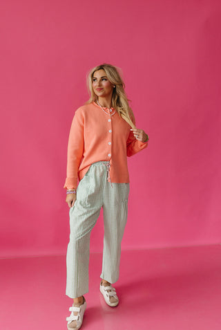 Maya Cardigan In Coral