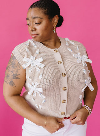 Casey Floral Sweater Vest