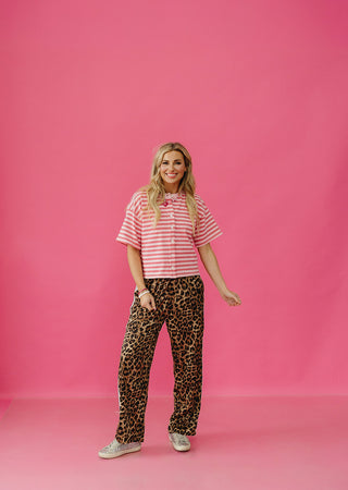 Isla Button-Up Knit Top