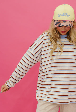 Vivian Long Sleeve Stripe Tee
