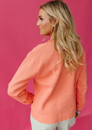 Maya Cardigan In Coral