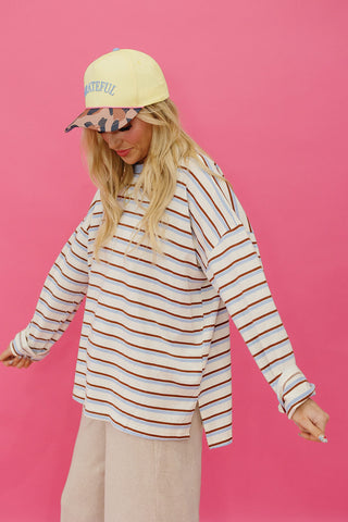 Vivian Long Sleeve Stripe Tee