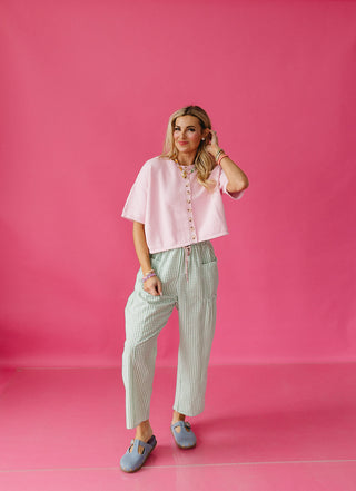 Scout Cardigan In Ballet Pink