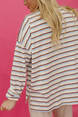 Vivian Long Sleeve Stripe Tee