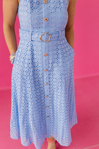 Willa Eyelet Midi Dress