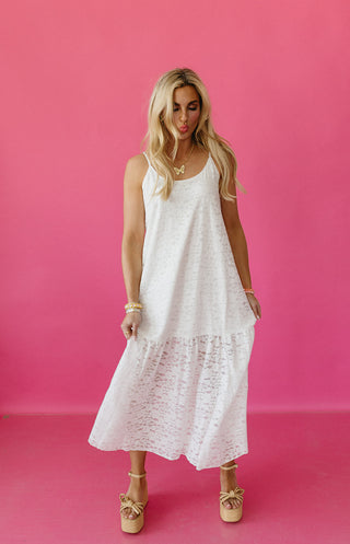 Merritt Floral Lace Midi Dress