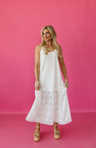 Merritt Floral Lace Midi Dress