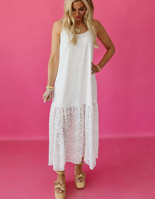 Merritt Floral Lace Midi Dress