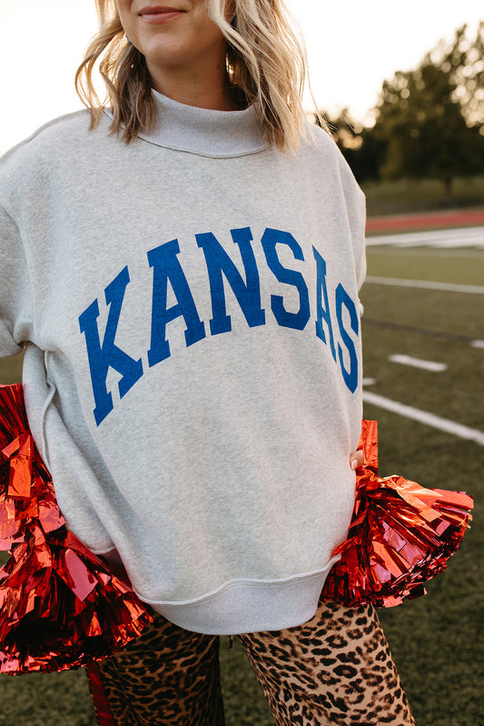 Reversible Mock Neck Sweatshirt - KANSAS / RCJH *PREORDER*