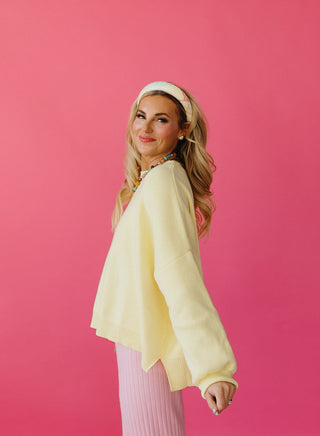 Wrenlee Sweater in Butter Yellow