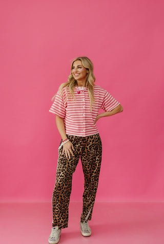 Isla Button-Up Knit Top