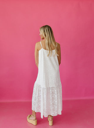 Merritt Floral Lace Midi Dress
