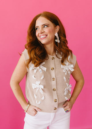 Casey Floral Sweater Vest