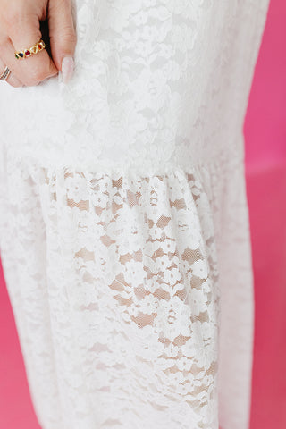 Merritt Floral Lace Midi Dress