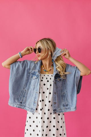 Reese Polka Dot Maxi Dress in White