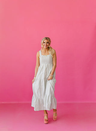 Jamie Stripe Smocked Maxi Dress