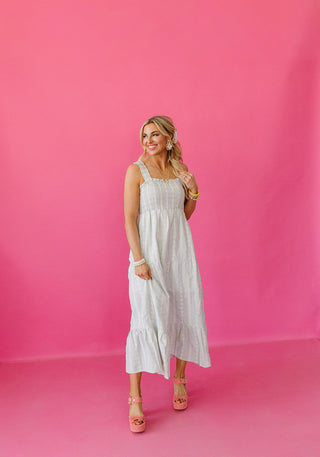 Jamie Stripe Smocked Maxi Dress