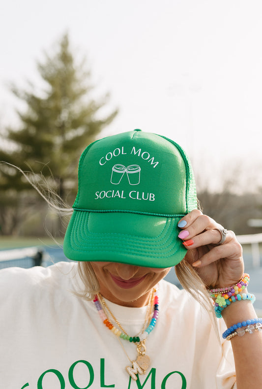 Cool Mom Social Club Trucker in Green