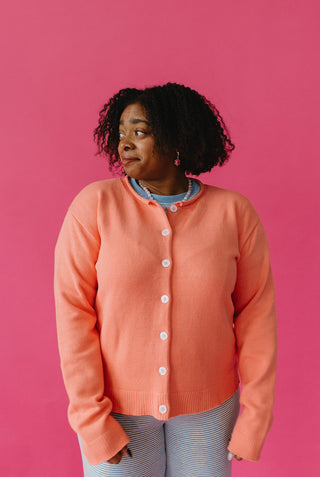 Maya Cardigan In Coral