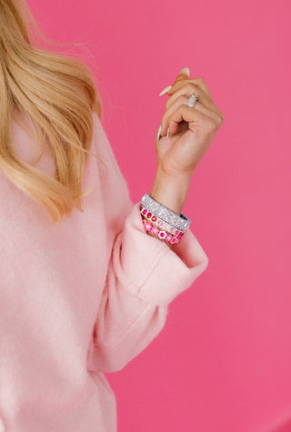 Piper Cardigan - Baby Pink Mix Match Buttons *LIMITED EDITION*