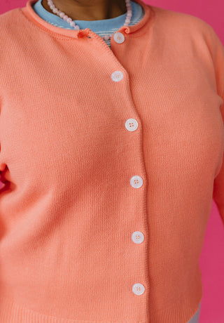 Maya Cardigan In Coral