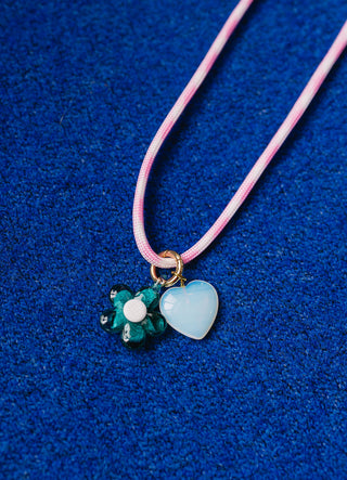 Blakely Light Pinks Cord Necklace