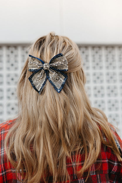 Sequin and Beaded Bow