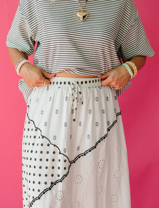 Marcelle Eyelet Maxi Skirt