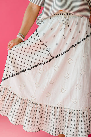 Marcelle Eyelet Maxi Skirt