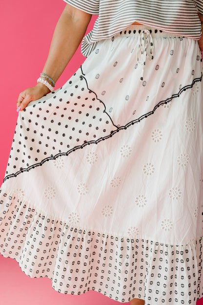 Marcelle Eyelet Maxi Skirt