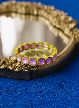 Griffin Chartreuse + Lt Purple Bracelet