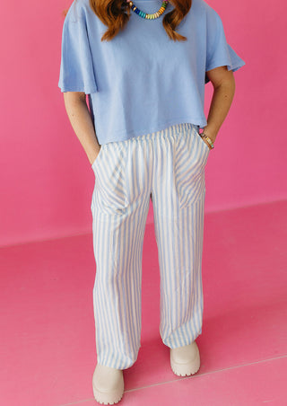 Cooper Stripe Pull On Pants