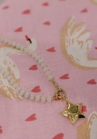 Pearl Puff Star Necklace