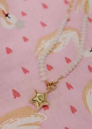 Pearl Puff Star Necklace