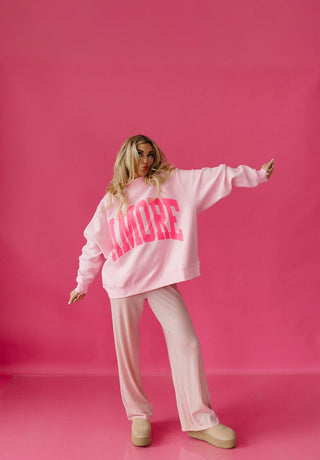 Amore Polka Dot Reversible Mock Neck Sweatshirt