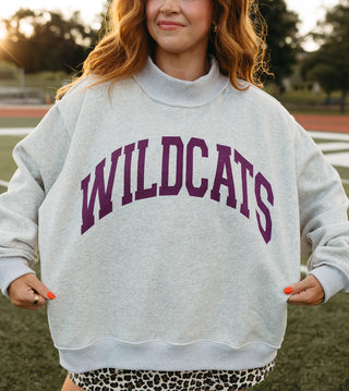 Reversible Mock Neck Sweatshirt - WILDCATS / MHK *PREORDER*