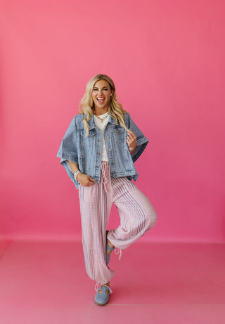 Kit Denim Cape Jacket - RESTOCK