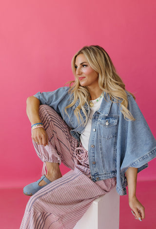 Kit Denim Cape Jacket - RESTOCK