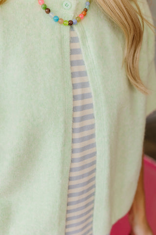 Lennie Cape Cardigan in Mint
