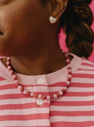 Amore Pink + Red Necklace
