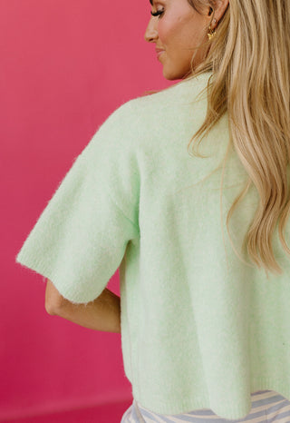 Lennie Cape Cardigan in Mint