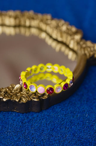 Wren Yelllow/Pink Bracelet