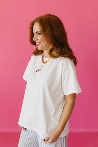 Farmers Market Embroidered Tee