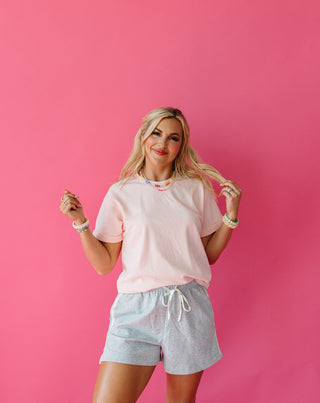 Hannah Floral Stripe Lounge Shorts
