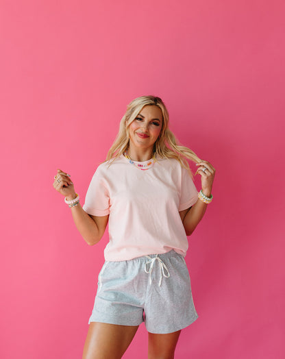 Hannah Floral Stripe Lounge Shorts