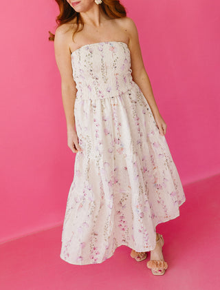 Beth Eyelet Floral Maxi Dress