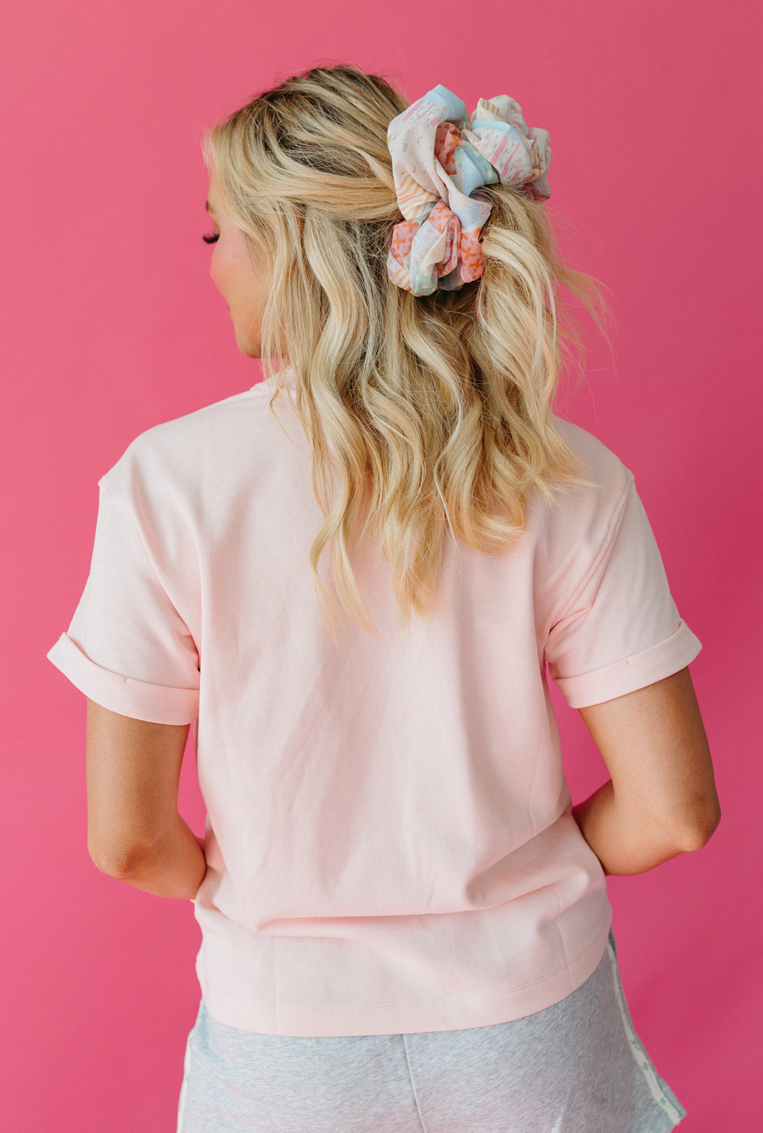 Galina Boxy Fit Tee in Ballet Pink