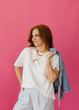 Farmers Market Embroidered Tee