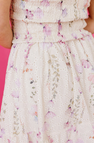 Beth Eyelet Floral Maxi Dress